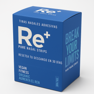 Tiras Nasales RE+ | Pack 12 Unds | Respira, duerme, rinde.